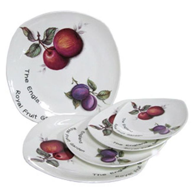 로얄가든 과일접시 사각 소 16cm 그릇 앞접시 식기