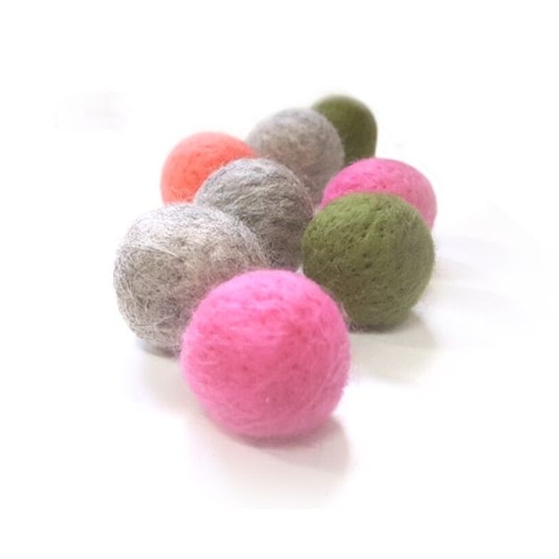 고양이장난감 힐링타임 핸드메이드 양털볼 2p