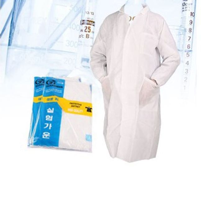 케이엠 일회용 부직포 실험실 가운(10PC) 박스