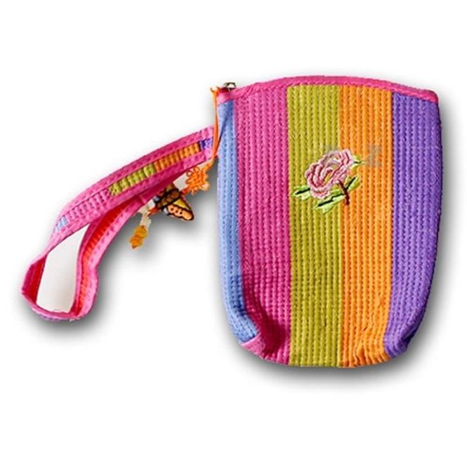 색동 스트랩 다용도 파우치 화장품파우치 소품파우치