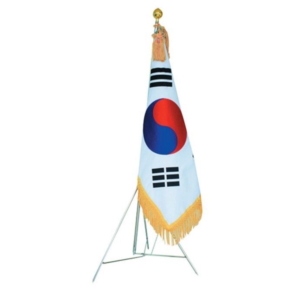 태극기 정기세트 본염 7호 90x135cm 천가방케이스