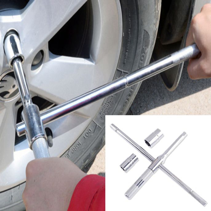 휠 너트 탈착 크로스 렌치