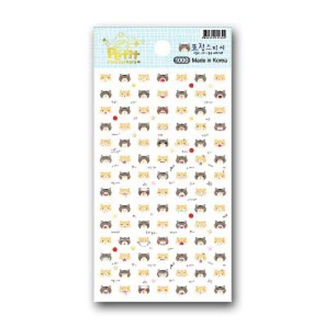 스티커 표정 케릭터 디자인 포인트 꾸미기 스티커