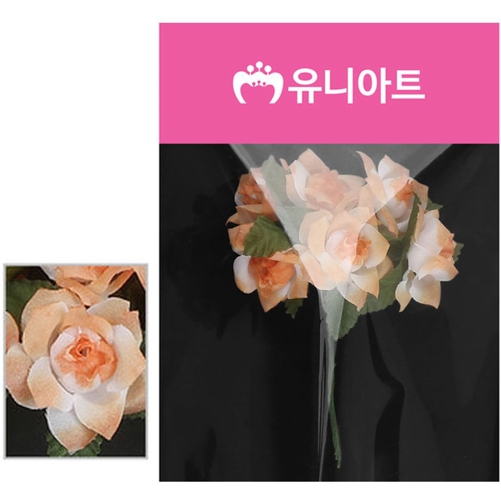 유니아트 (조화꽃) 1500 각장미 (주황)