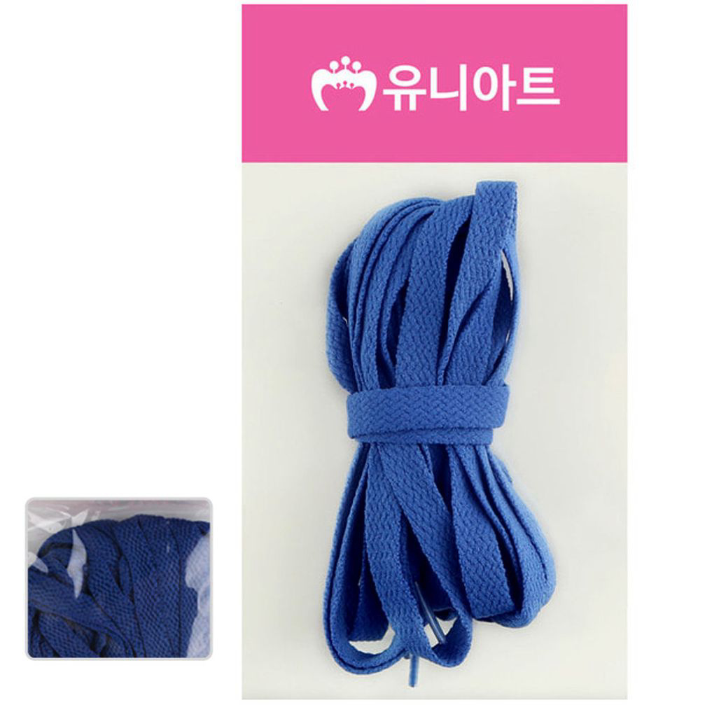 유니아트 (운동화끈) 1000 넙적 신발끈 (파랑)