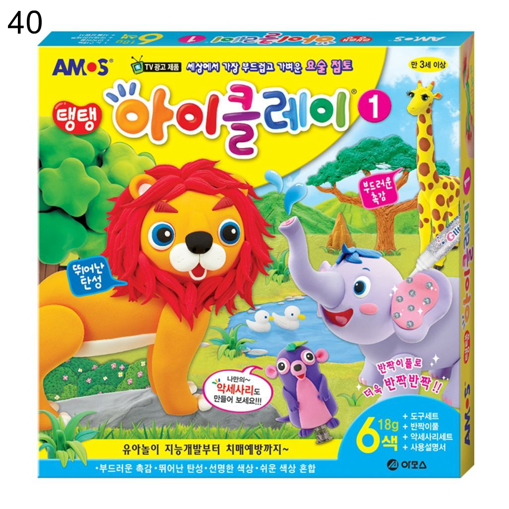 11000 탱탱아이클레이1 6색 18g 277x283x32mm 40박스