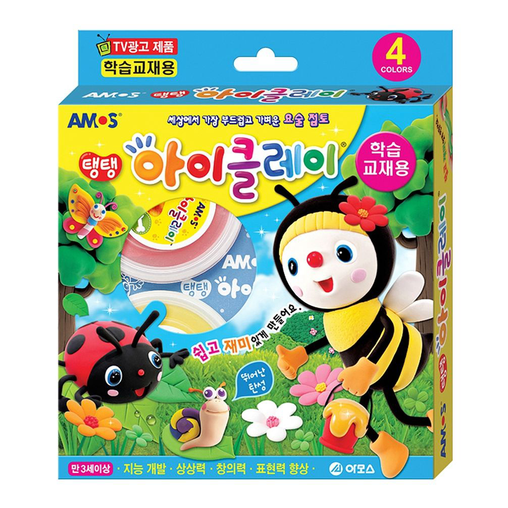 6000 탱탱아이클레이 4색 18g 학습교재용 60박스