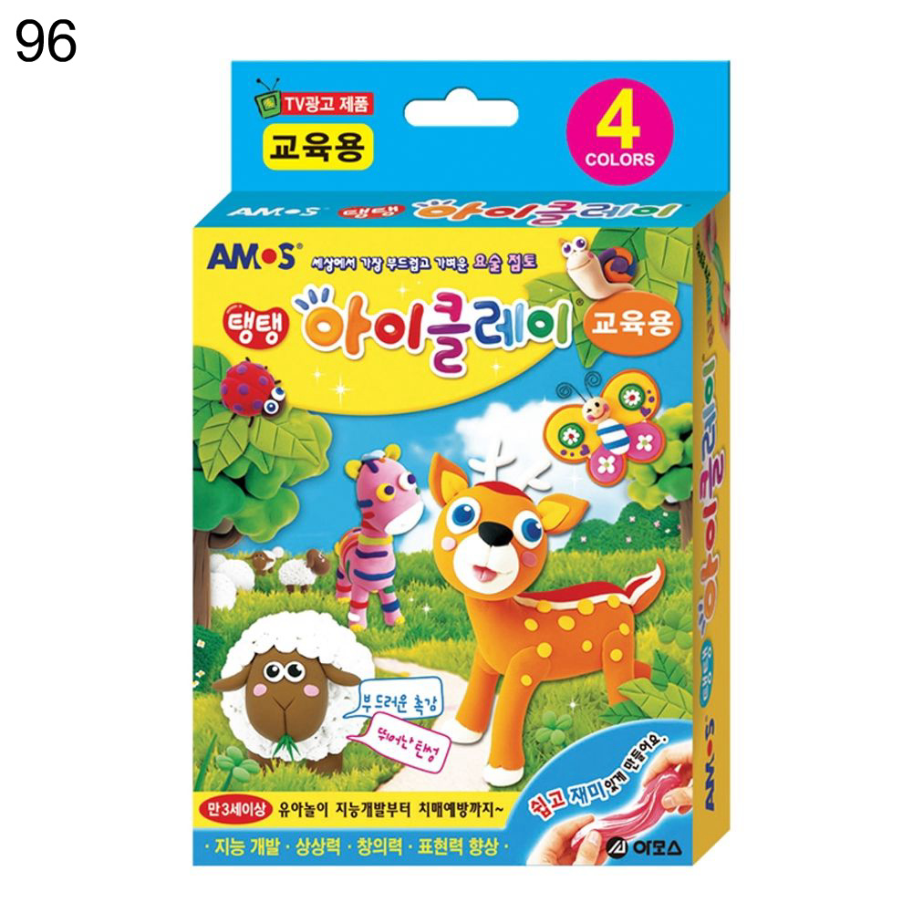 4000 탱탱아이클레이 4색 칼라 10g 교육용 96박스