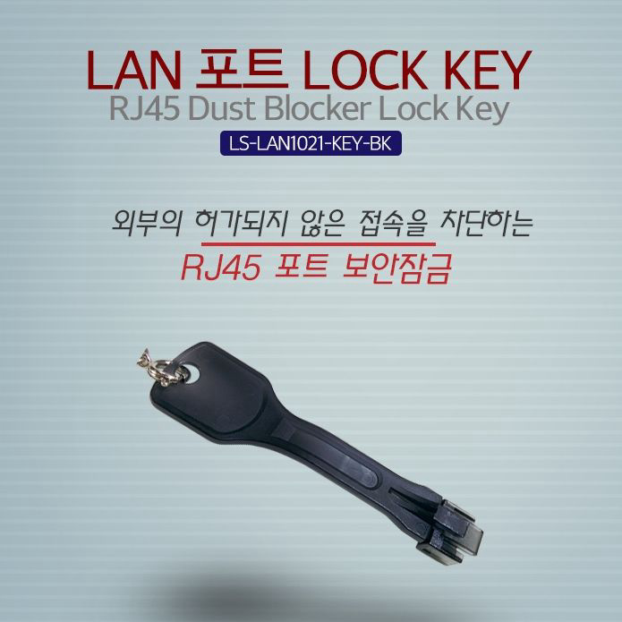 Lineup LAN 포트 락키 RJ45 검정 (포트 별도구매)