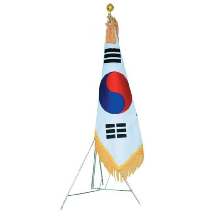 태극기 정기세트 자수 7호 90x135cm 천가방케이스포함