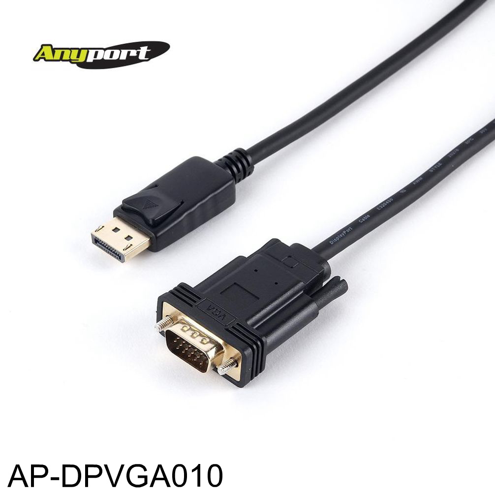ANYPORT DP 1.1V to VGA 케이블 1M (AP-DPVGA010)
