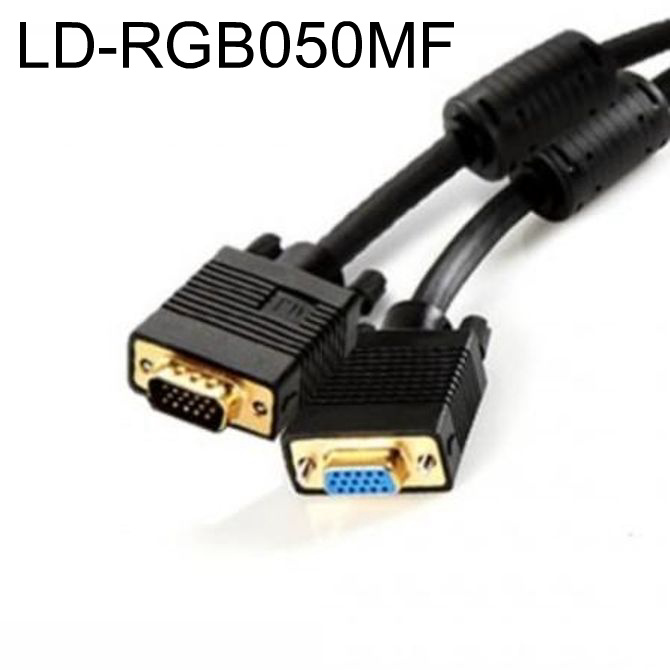ANYPORT 금도금 고급형 RGB M F 블랙 연장 케이블 5M