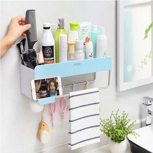 접착식 화장실 욕실 선반 거치대