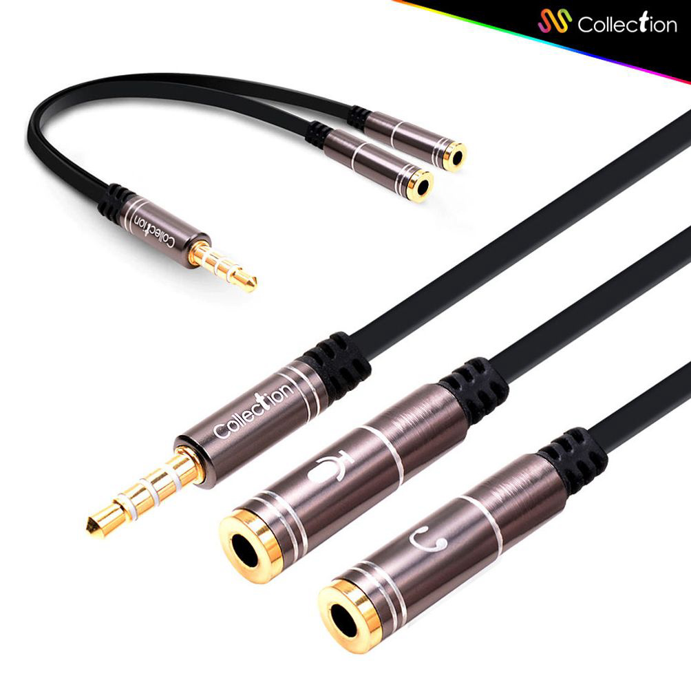 3극(2F)4극(M) Y 오디오 케이블 (M-F2) 메탈 프리미엄