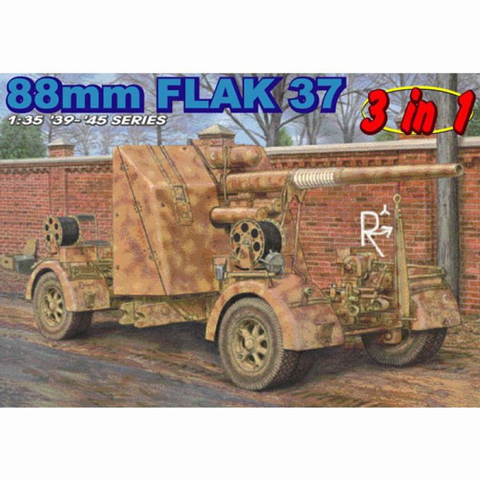 1/35 88mm Flak 37(3 in 1) w BONUS features