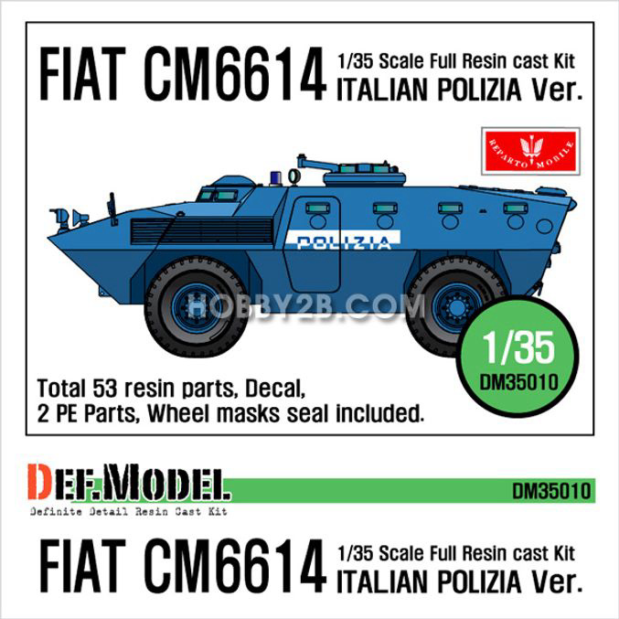 장갑차프라모델 1/35 FIAT 6614 (POLIZIA ver.)