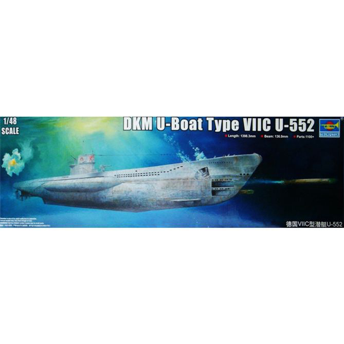 프라모델 1/48 DKM U-Boat Type VIIC U-552