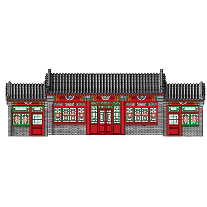 1/100 Beijing Siheyuan(courtyard house)(프라모델)