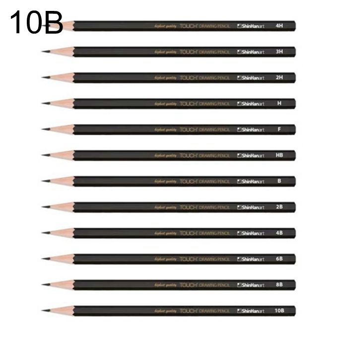 연필 터치 드로잉 펜슬 10B 12개입