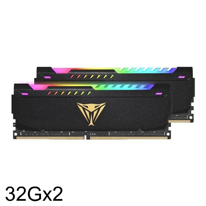 DDR4 64G PC4-25600 CL18 VIPER STEEL RGB (32Gx2)
