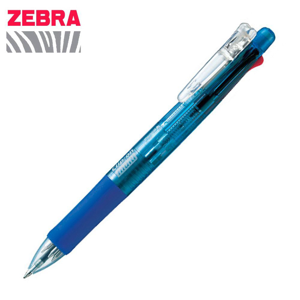 제브라 클립온 멀티펜 4색 0.7 볼펜 샤프 (블루)