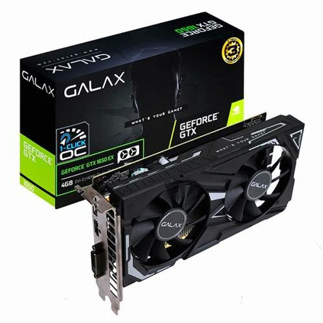 GALAX 지포스 GTX 1650 BLACK EX D6 4GB 그래픽카드