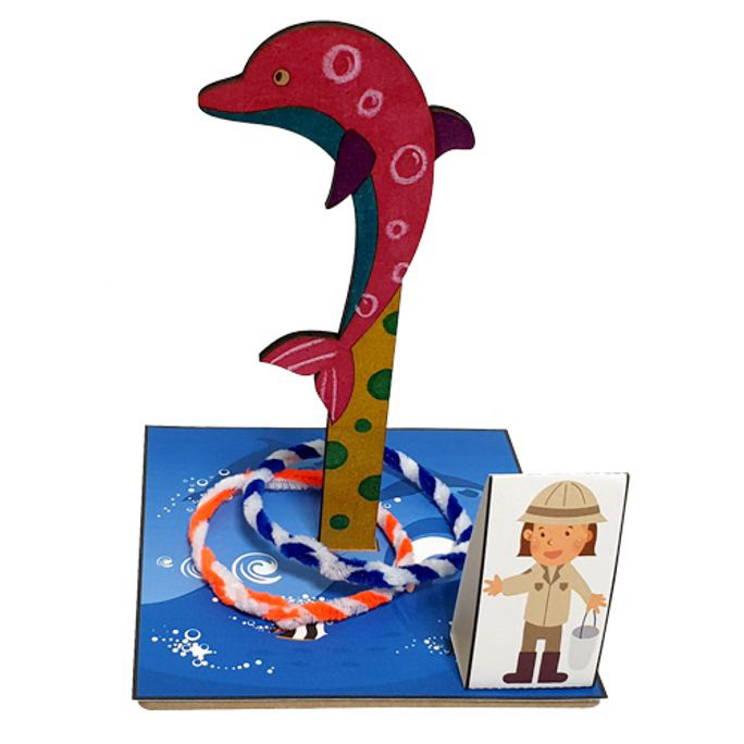 유아미술 어린이용 고래 고리던지기 장난감 만들기