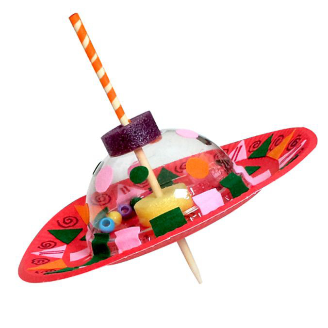 유아미술 어린이용 왕팽이만들기