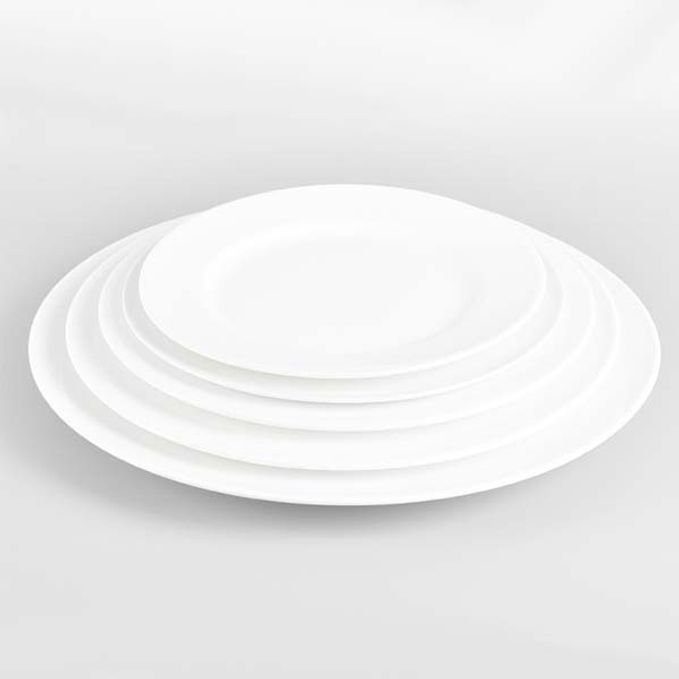원형접시 도자기 접시 양식기 메인 카페 접시 6.75in