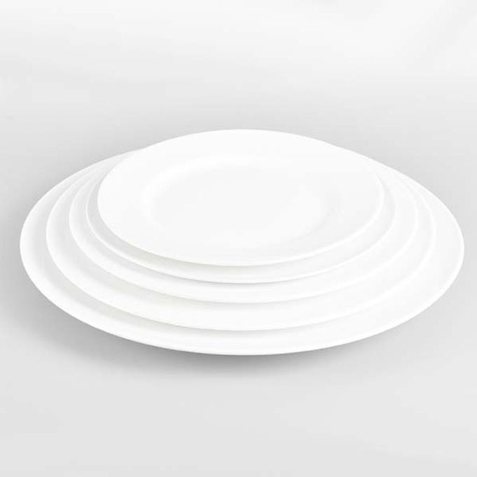 원형접시 도자기 접시 양식기 메인 카페 접시 9.5in