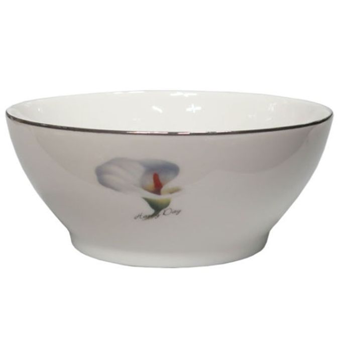 하이네스 대접 공기 국그릇 접시 탕기 식기 백합 1p