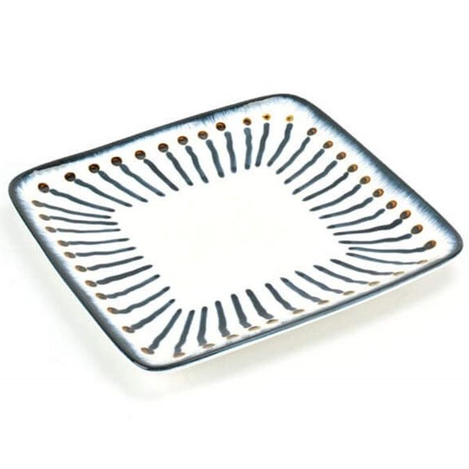 도자기 접시 플레이팅 접시 파스타 사각 접시 24.4CM