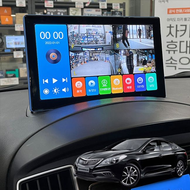 그랜저HG 제임스P 10.1인치 4채널블랙박스