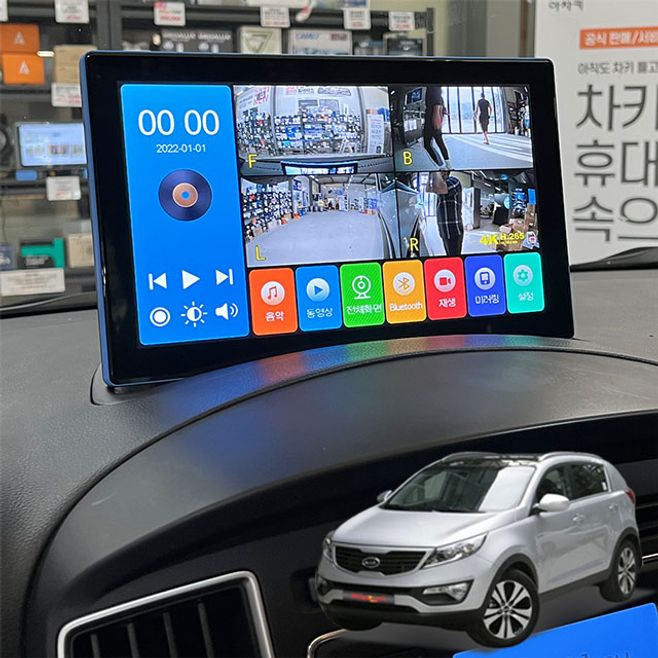 더뉴스포티지R 제임스P 10.1인치 4채널블랙박스