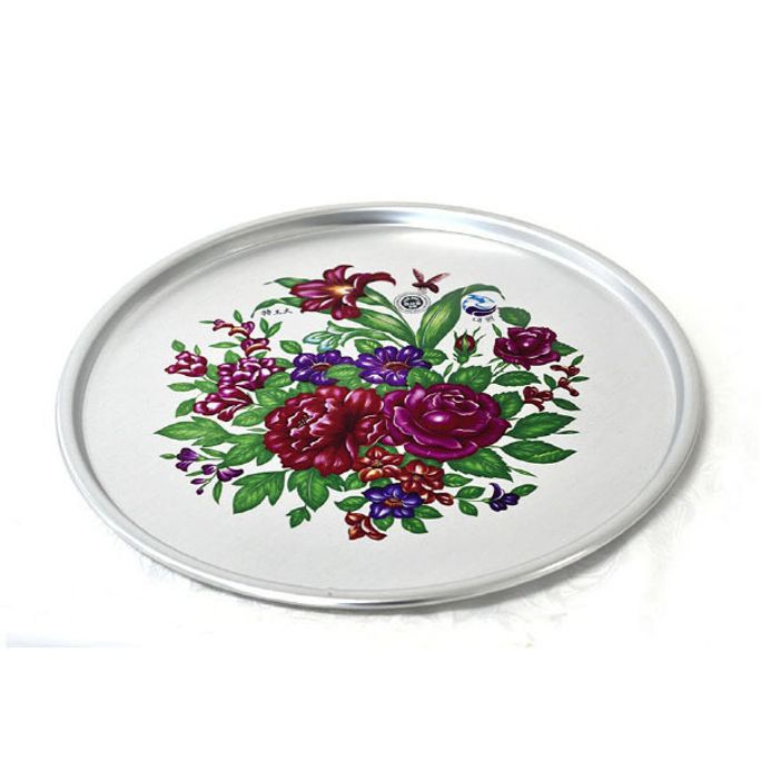 양은 쟁반 꽃 쟁반 업소용 식당 빈티지 쟁반 56.2cm