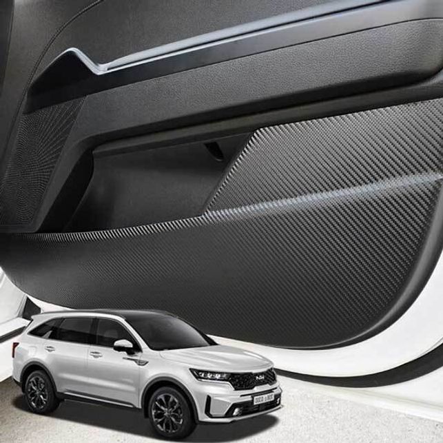 쏘렌토 MQ4 도어커버 블랙 카본 자동차 몰딩