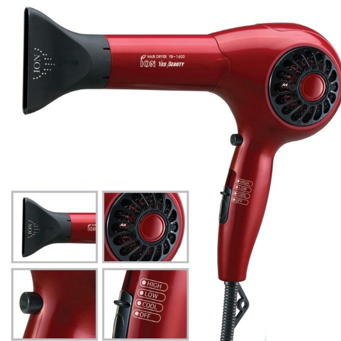 헤어 드라이기 미용실 가정 머리 건조 드라이어 1400w