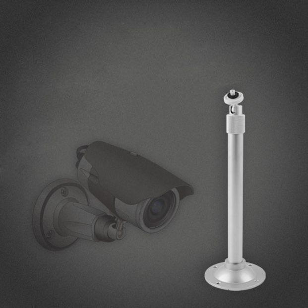 Coms CCTV용 거치대 메탈실버 1관절 30cm 보안 받침대