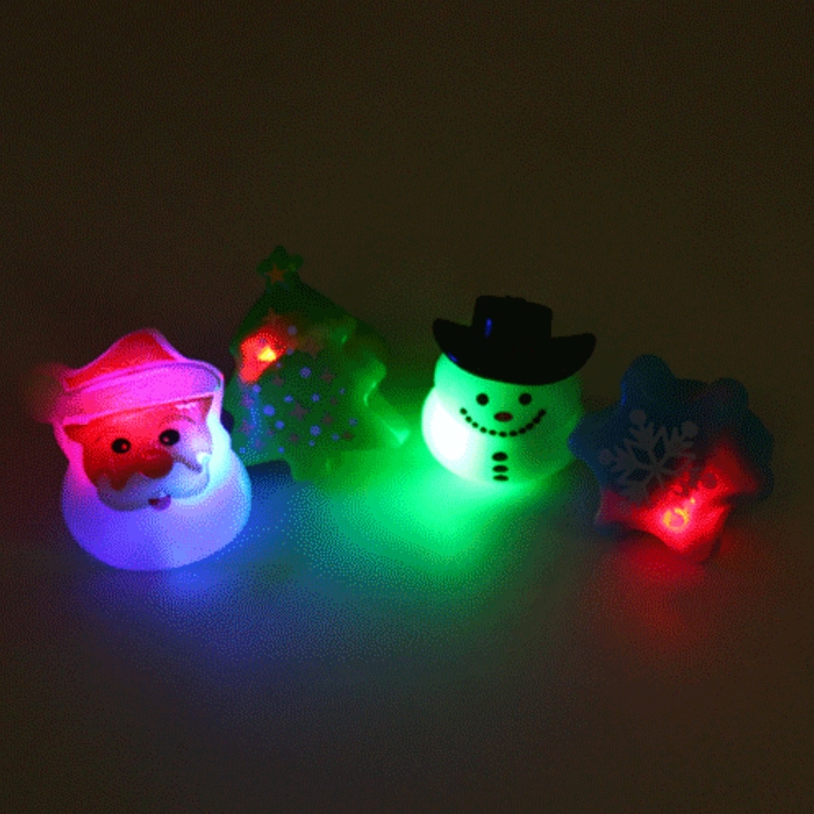 학원답례 장난감 크리스마스 말랑 LED반지 8개