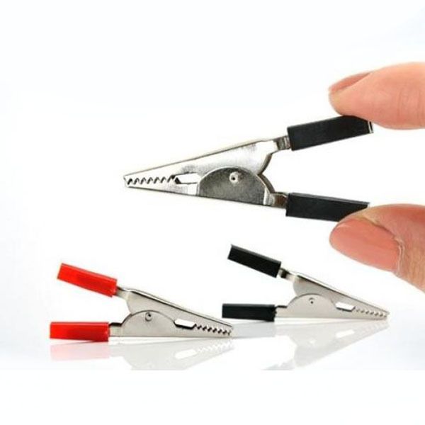 coms 악어 클립(적색 흑색) 2개