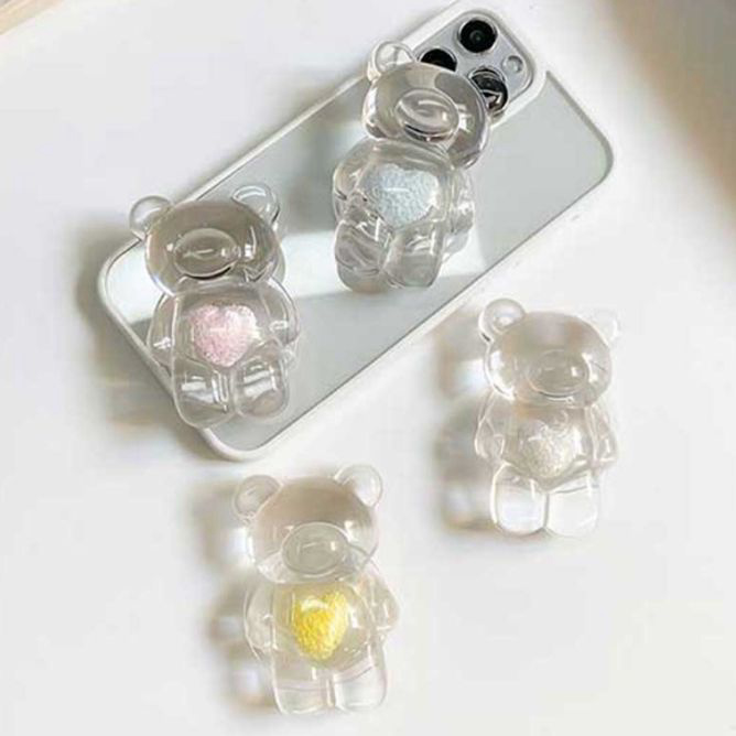 투명 마이하트 곰돌이 톡 링 택1