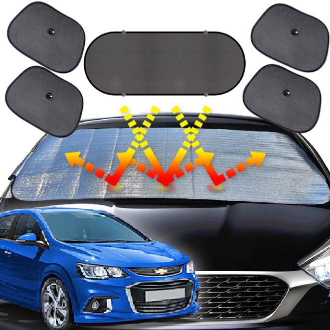 더뉴아베오해치백 햇빛가리개 앞유리커버 차박용품