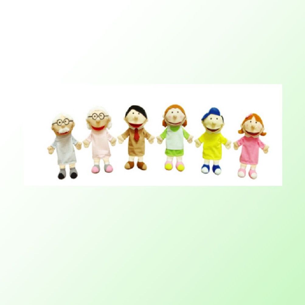 창작 동화 구연 가족 역할극 소꿉 놀이 가족구성 6종