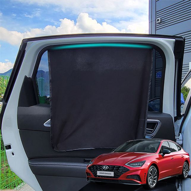 쏘나타 N라인 커텐 햇빛가리개 NO레일 커튼