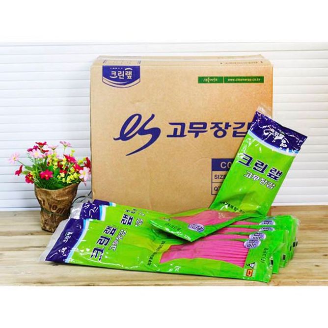 (BOX)크린랩 고무장갑 (특대) 100개입