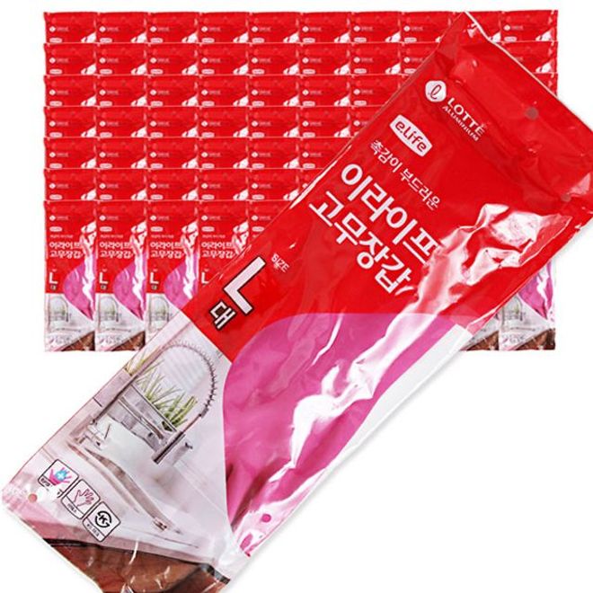 (BOX)이라이프 부드러운 고무장갑(L)_100켤레