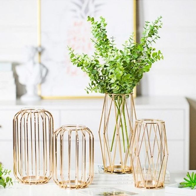 와이어 철제화병 꽃장식 꽃병 식물 조화 인테리어소품