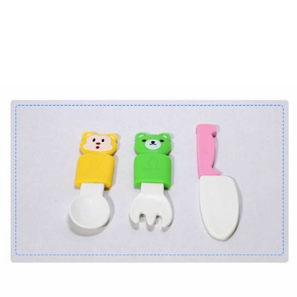 유아 아이 소프트 재질 스푼 포크 칼 15개 풀세트