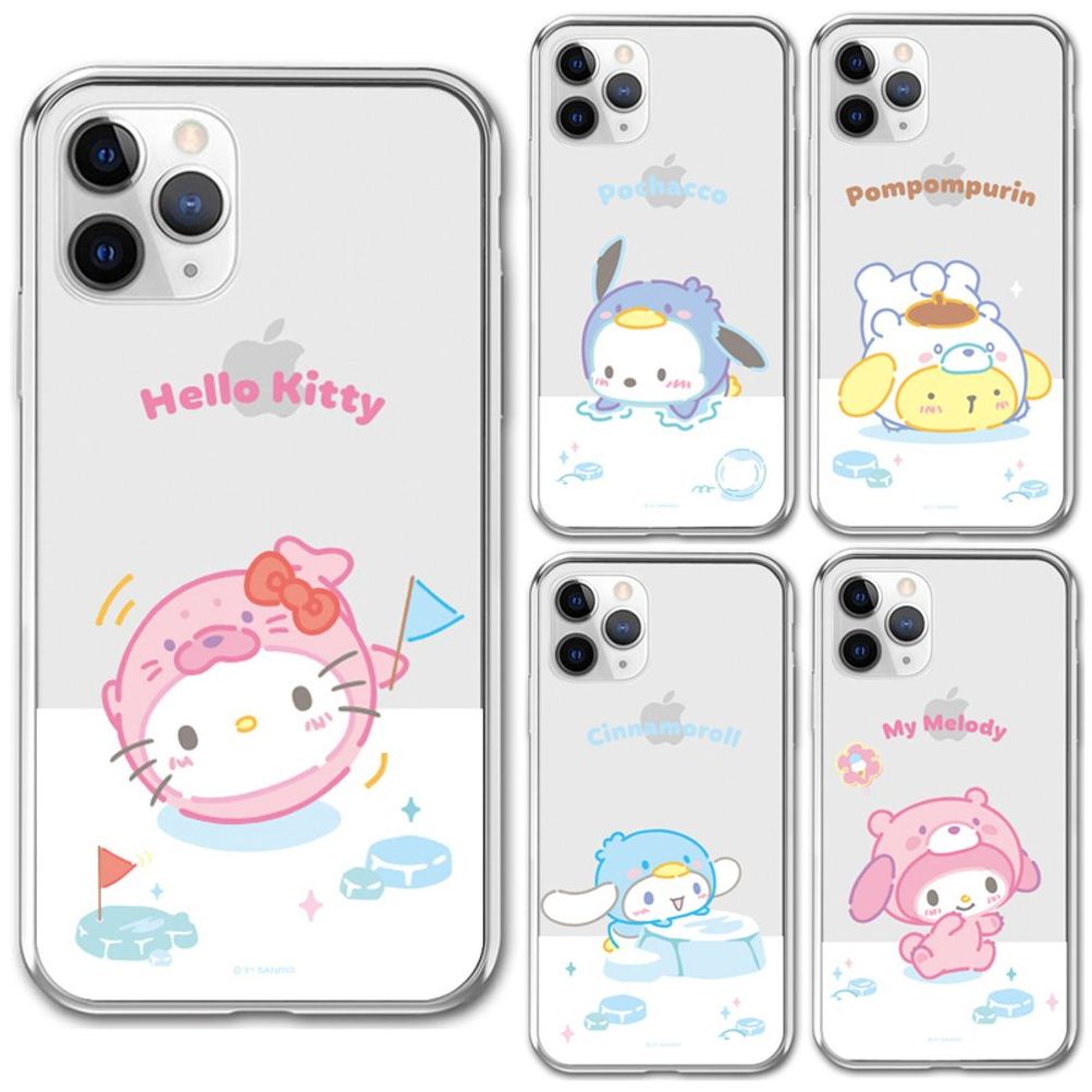 갤럭시A53 산리오 겨울 투명 케이스 A536