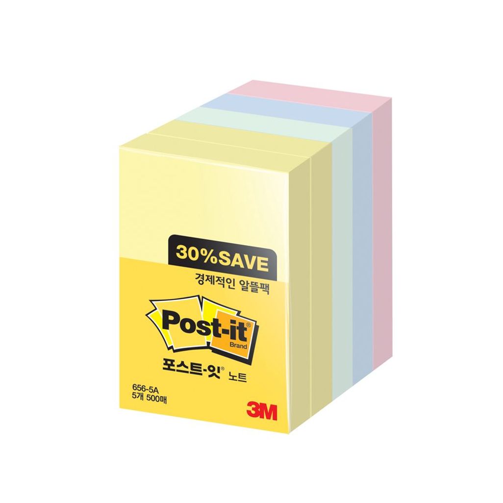 3M 포스트잇 알뜰팩 51X76mm 5개입 메모지